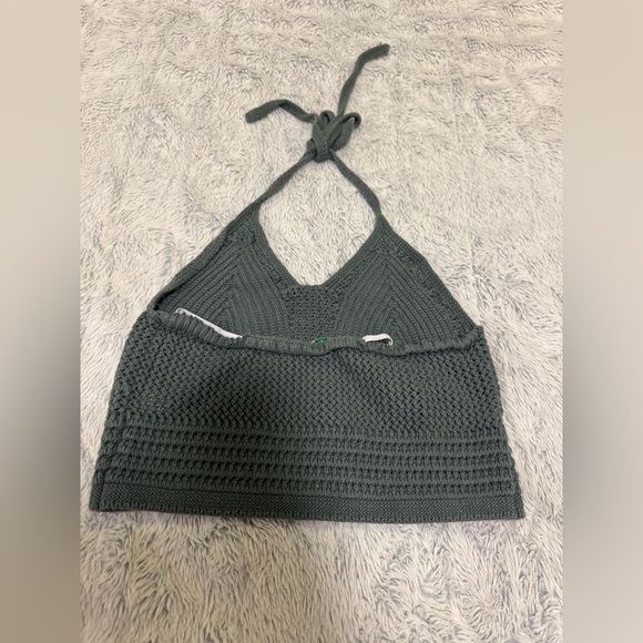 Aerie Green Knit Halter Top - Picture 5 of 6
